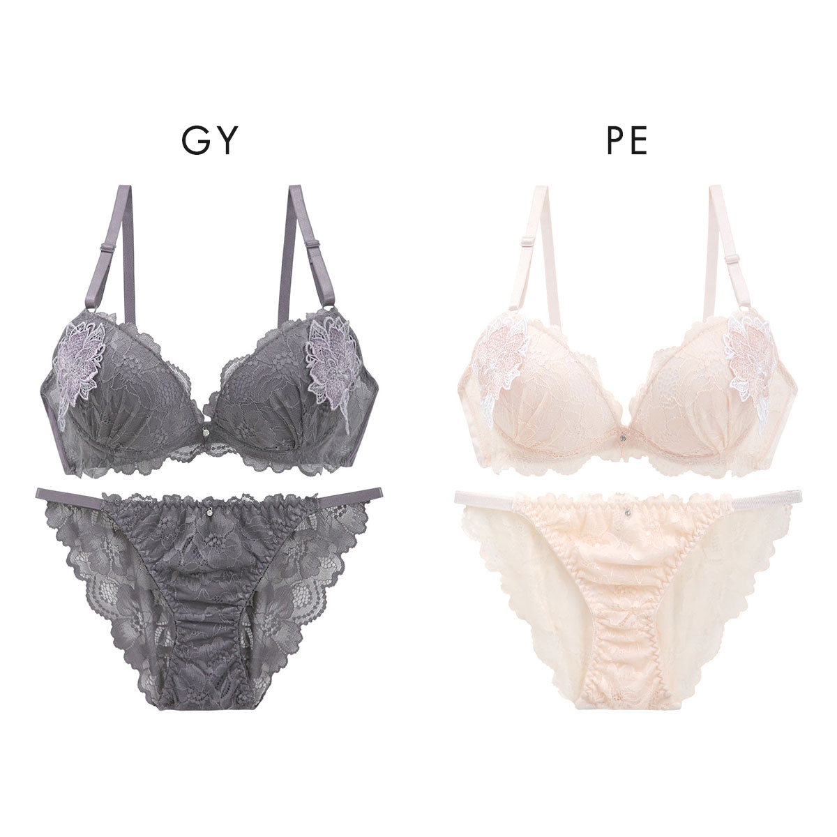 ラブジェリー コサージュケミカル ブラセット ABCD 盛り胸 Wパッド