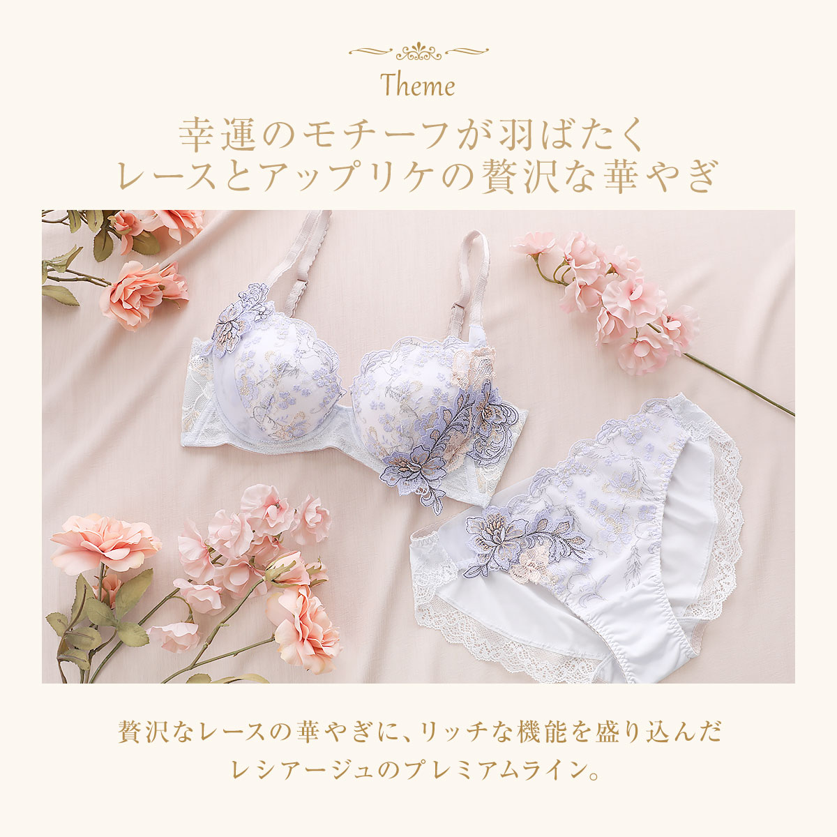 ウイング レシアージュ 4010シリーズ 後ろ姿きれいブラ ブラジャー DEF