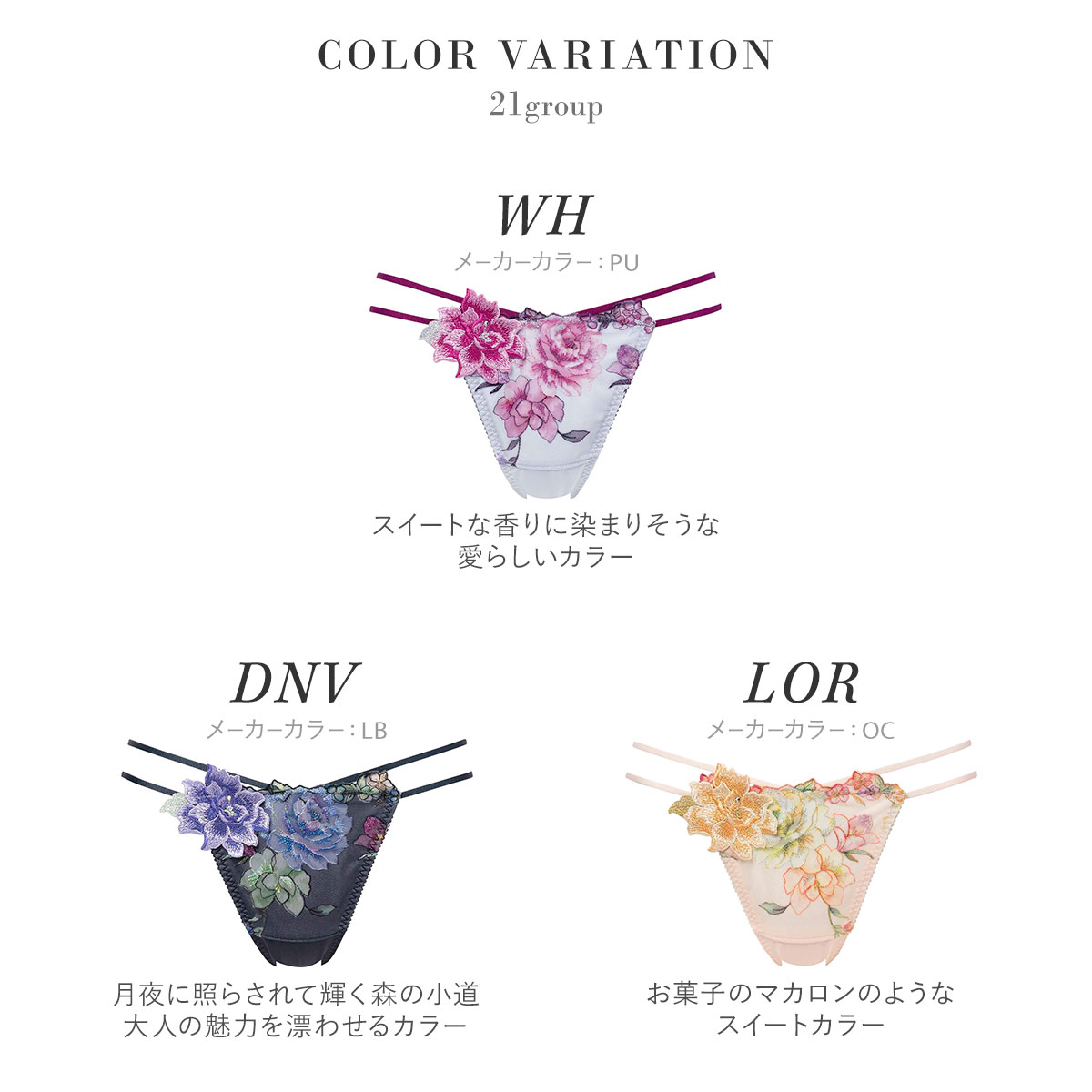 ワコール サルート 21グループ 21G Tバックショーツ ML タンガ ソング