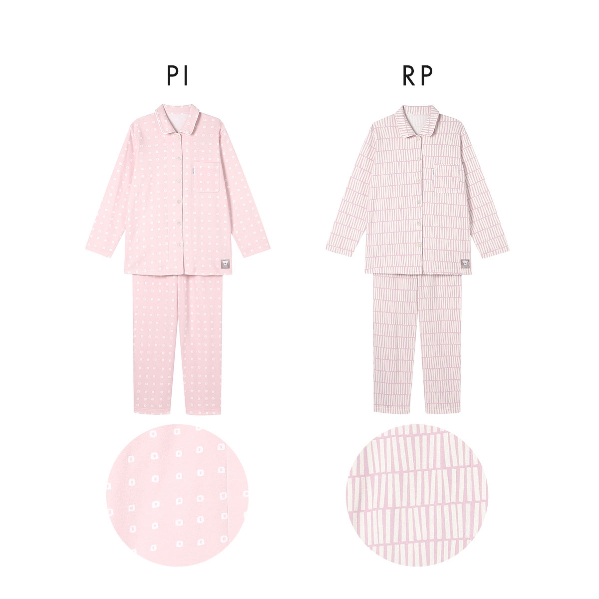 ワコール 睡眠科学 レディース シャツパジャマ 長袖 上下セット