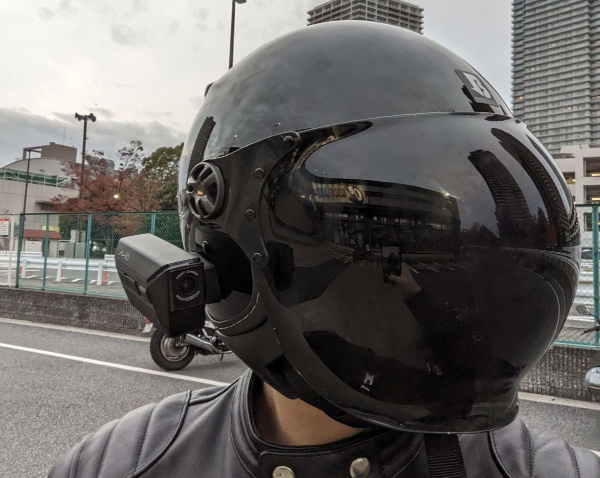 インプレ】配線不要でワンタッチ起動！ 便利なヘルメット装着型