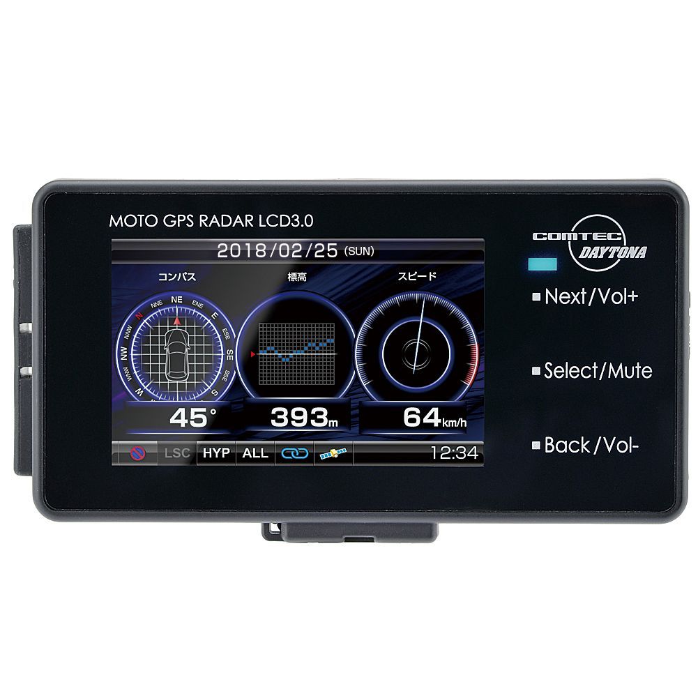 Webike | DAYTONA デイトナ MOTO GPS RADAR LCD 3.0 (モトジーピーエス