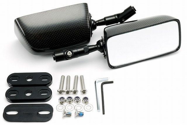 Webike | SIMOTA シモタ カーボン製レーシング長方形ミラー (JR2A2-T