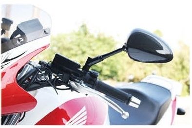 Webike | SIMOTA シモタ Carbon Naked-style Oval Mirror(JR2D-B