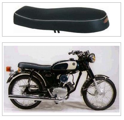 Webike | K＆H ケイアンドエイチ ダブルシート パイピング白 YB-1(S