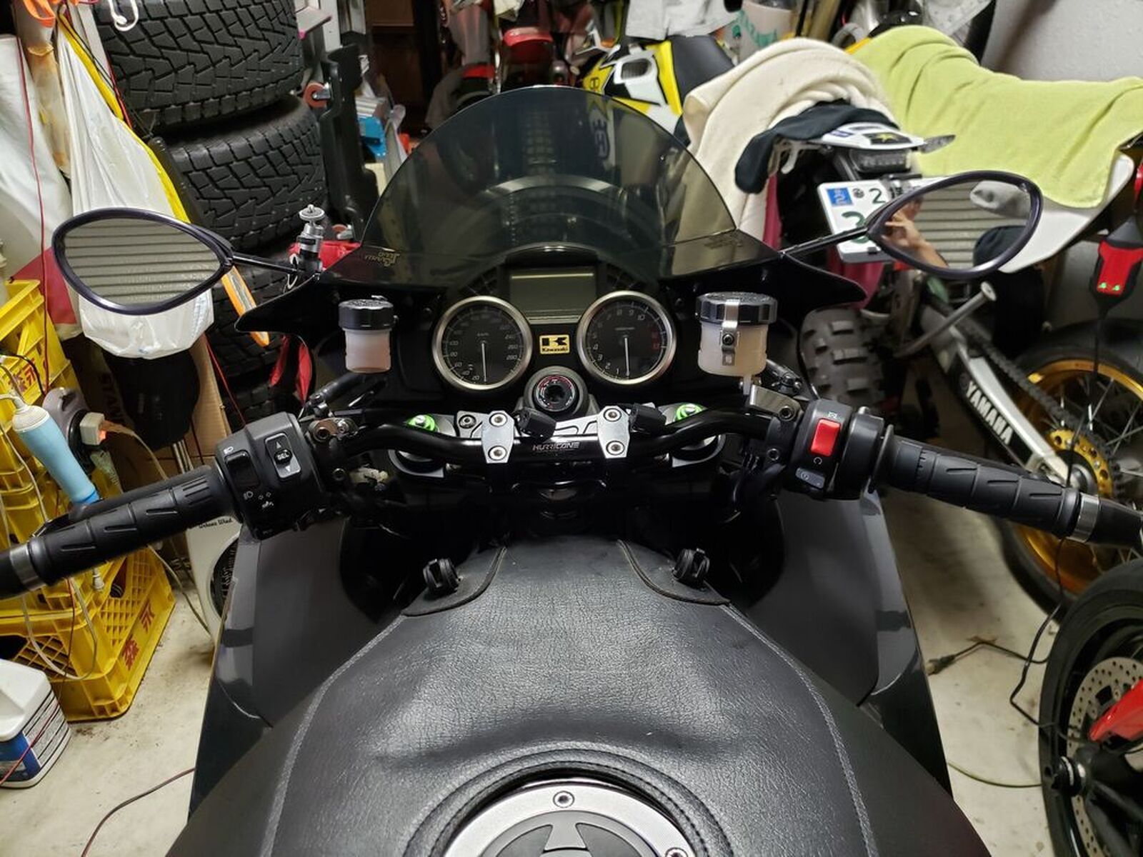 ハンドルバー ライザー に適合するニンジャ用 に適合するZX-14R用 に適合