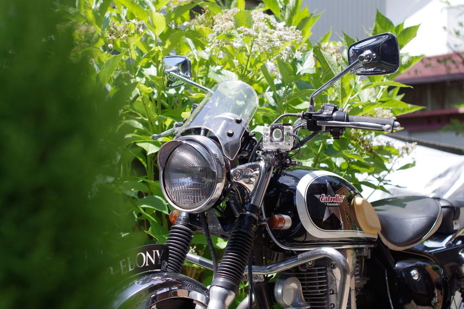 KAWASAKI エストレヤ「ミラー交換（社外→純正）」 | ウェビック