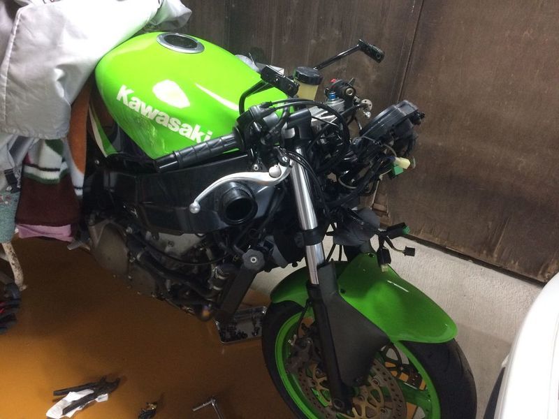 KAWASAKI ZX-9R「[ZX-9R]車検取得準備（其の三）フロントフォークを