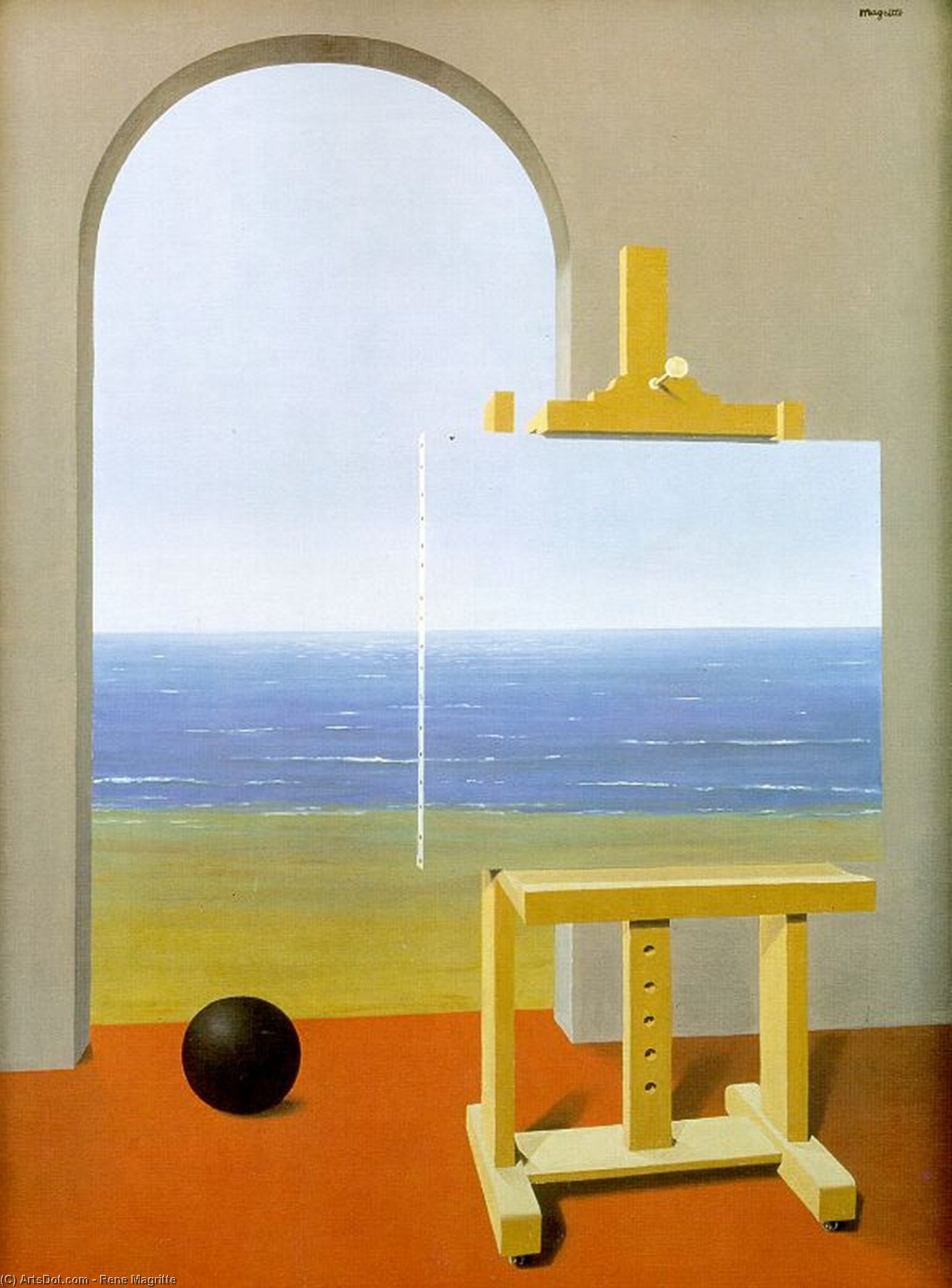 人間の状態。 - Rene Magritte | WikiOO.org - 百科事典