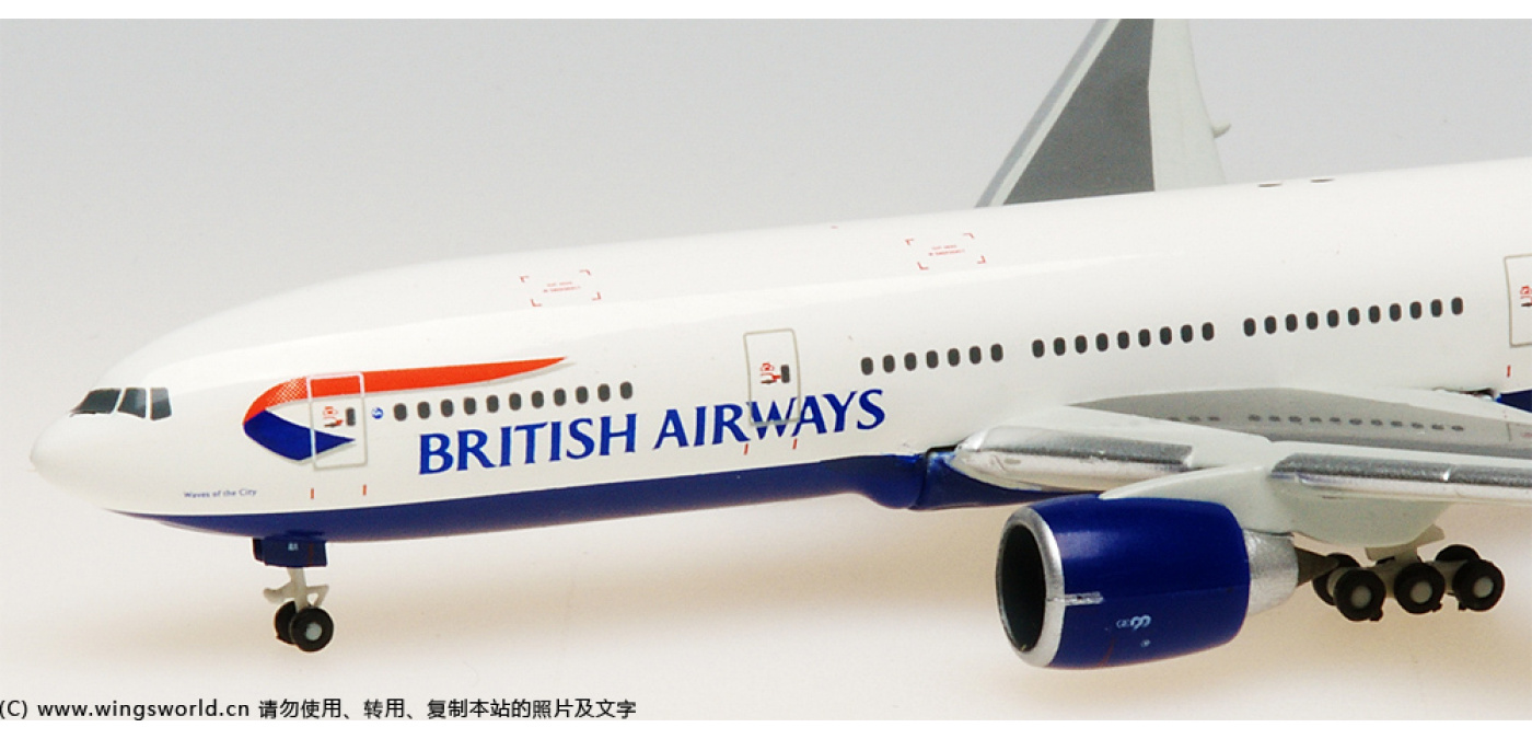508230 英国航空Boeing 777-200 G-VIIA Waves of the City Herpa 1:500