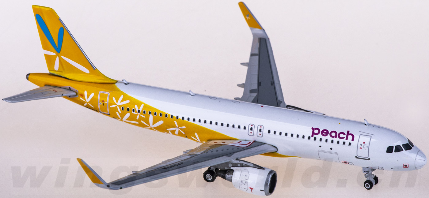 PH04402 Peach Aviation 乐桃航空Airbus A320 JA08VA Phoenix 1:400