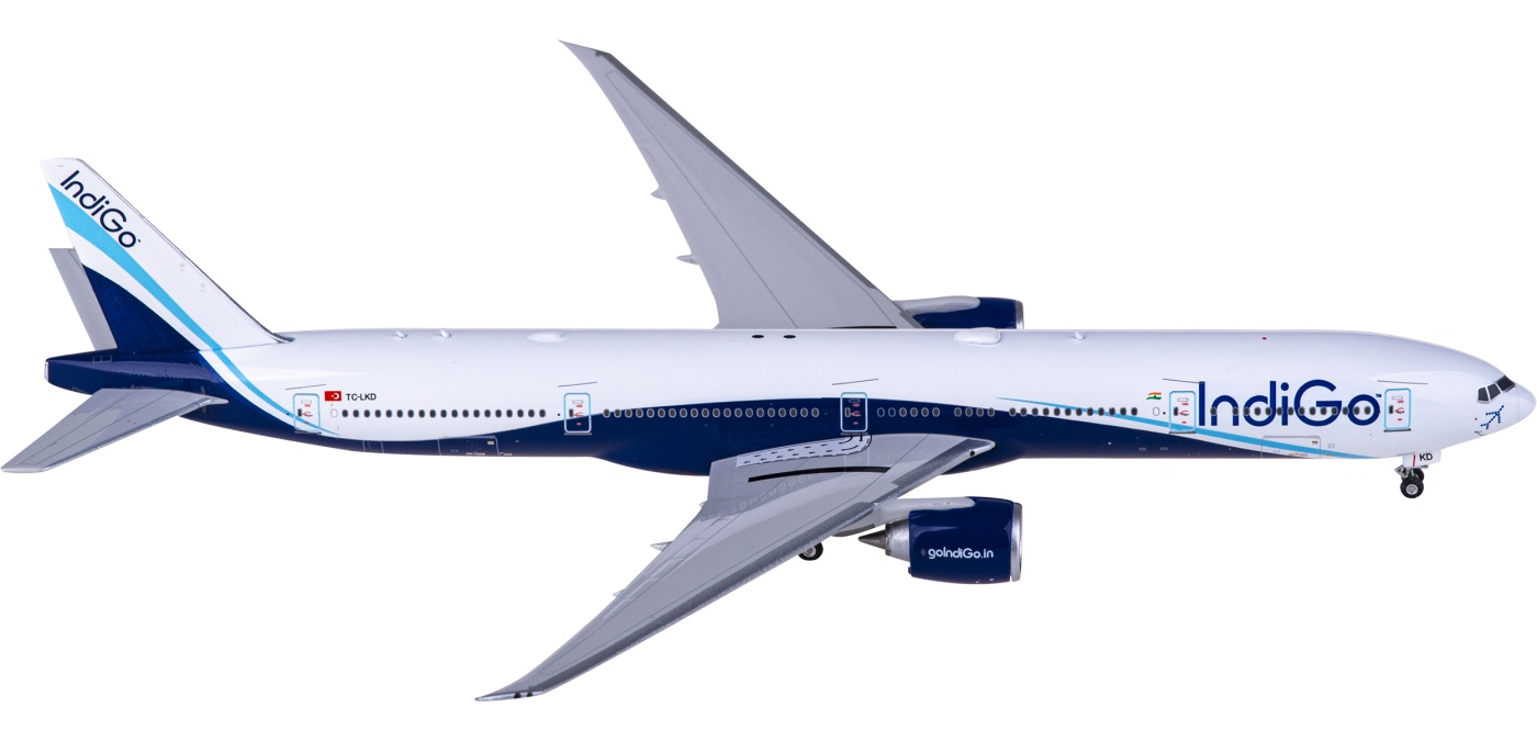 PH11812 Indigo 靛蓝航空Boeing 777-300ER TC-LKD Phoenix 1:400 -飞机