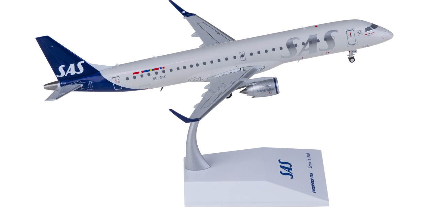 XX20273 SAS Embraer ERJ-190-200LR SE-RSK JC Wings 1:200 -飞机模型世界