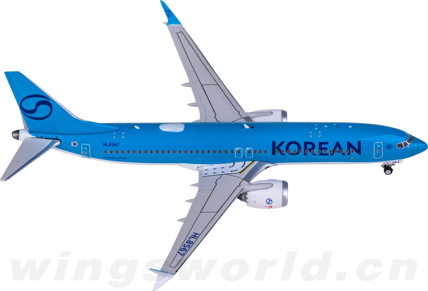PH04669 Korean Air Boeing 737 MAX 8 HL8567 Phoenix 1:400 -飞机模型世界