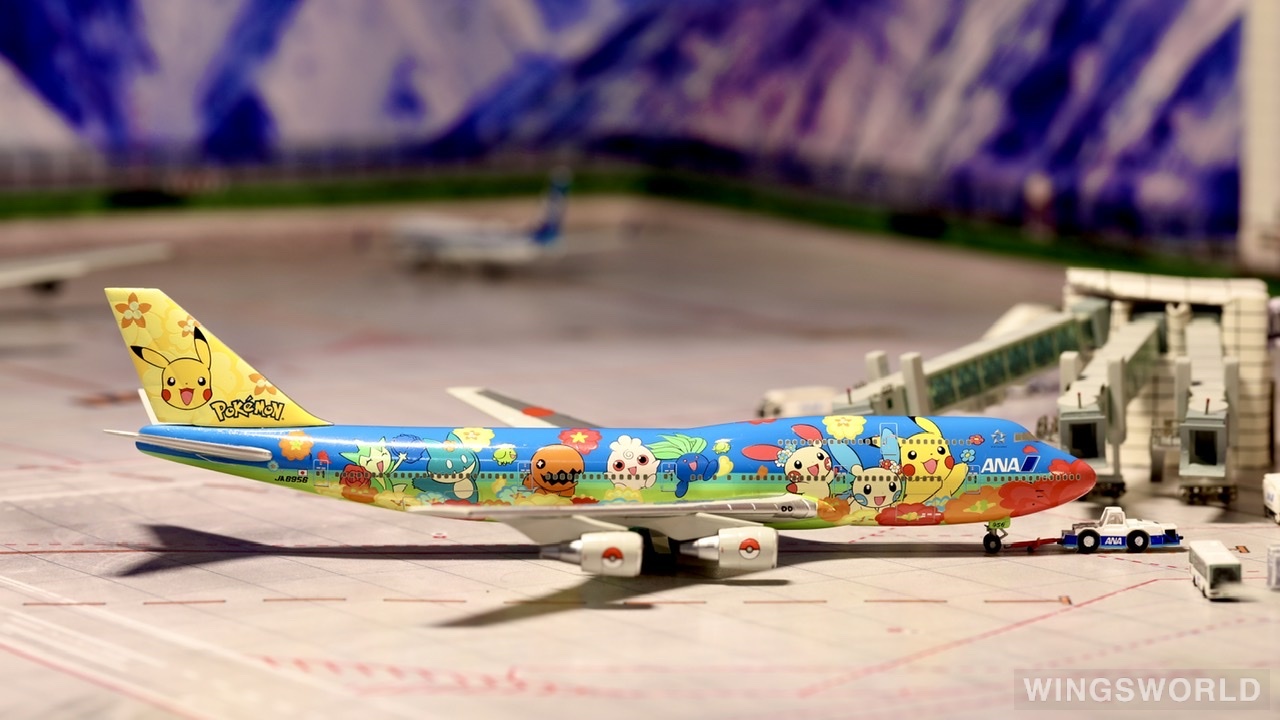 Hogan 1:400 Boeing 747-400 ANA 全日空NH40011 JA8956 OHANA JUMBO的