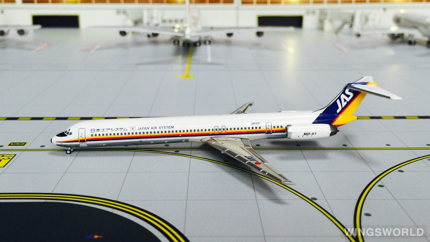 Jet-X 1:400 McDonnell Douglas MD-81 JAS 日本佳速航空JXJA008A