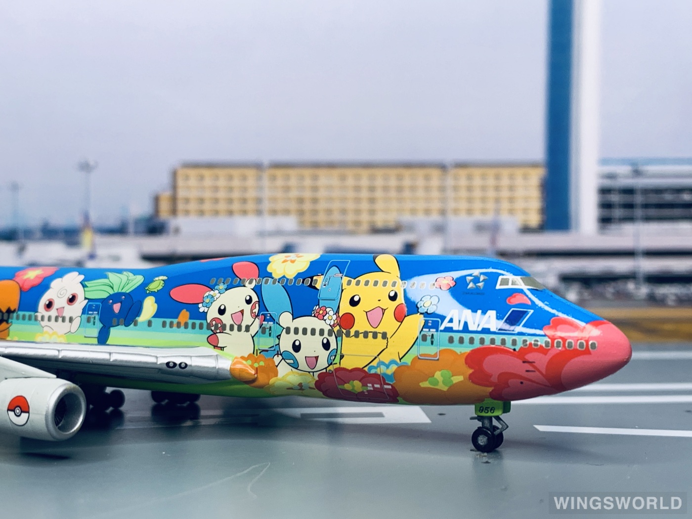 Hogan 1:400 Boeing 747-400 ANA 全日空NH40011 JA8956 OHANA JUMBO的