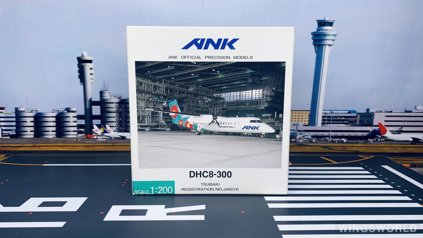ANK DHC-8-300 つばき JA801K 1:200 モデルプレーン ANK DHC-8-300
