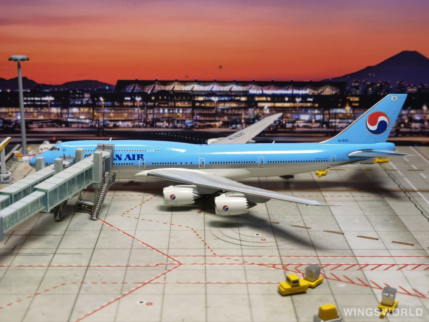 JC Wings 1:400 Boeing 747-8 Korean Air 大韩航空XX4232 HL7630 的