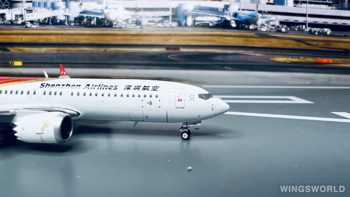 JC Wings 1:400 Boeing 737 MAX 8 Shenzhen Airlines 深圳航空XX4067 B