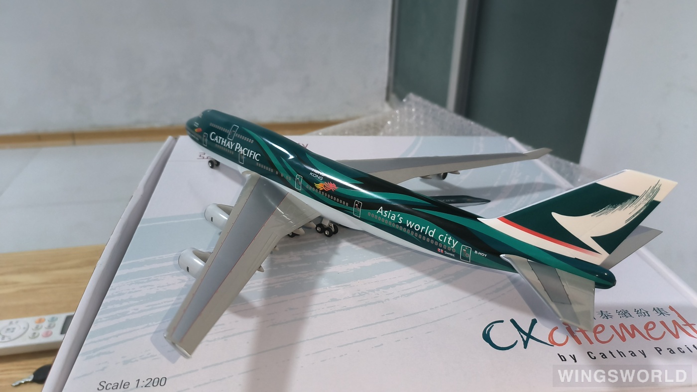 Hogan 1:200 Boeing 747-400 Cathay Pacific 国泰航空MKACAWCP B-HOY