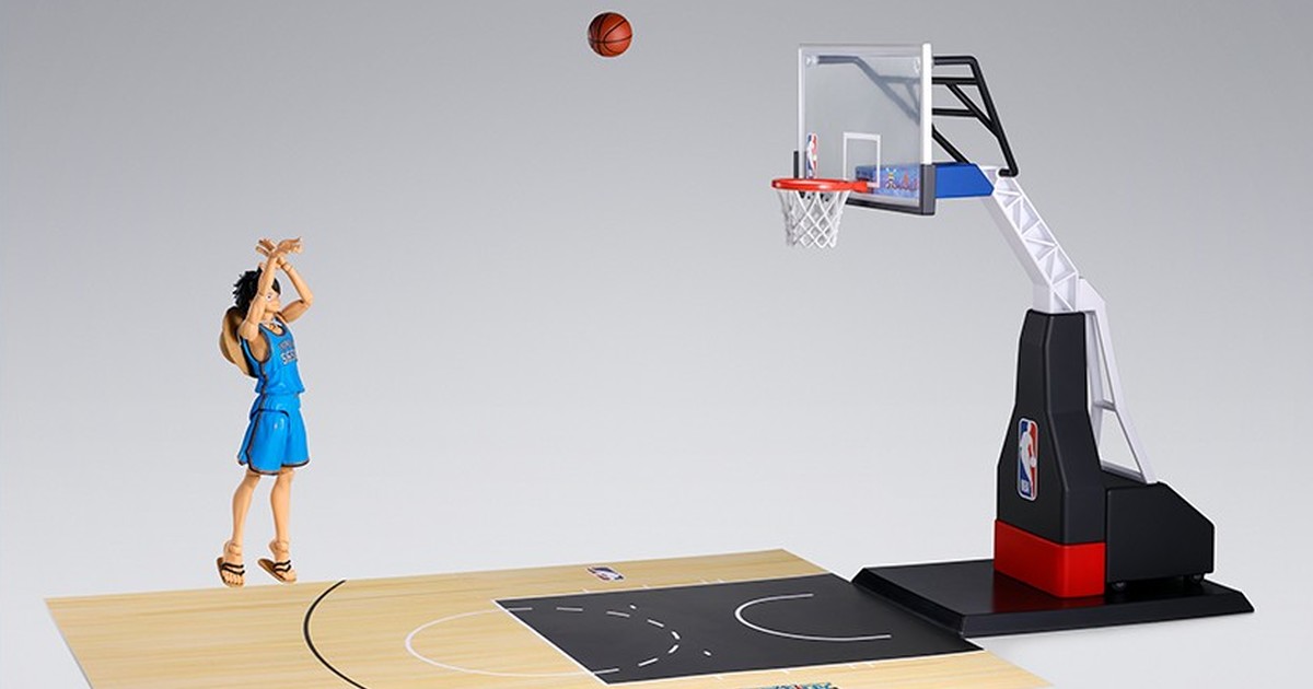 S.H.Figuarts ONE PIECE×NBA バスケットゴールセット」コート背景