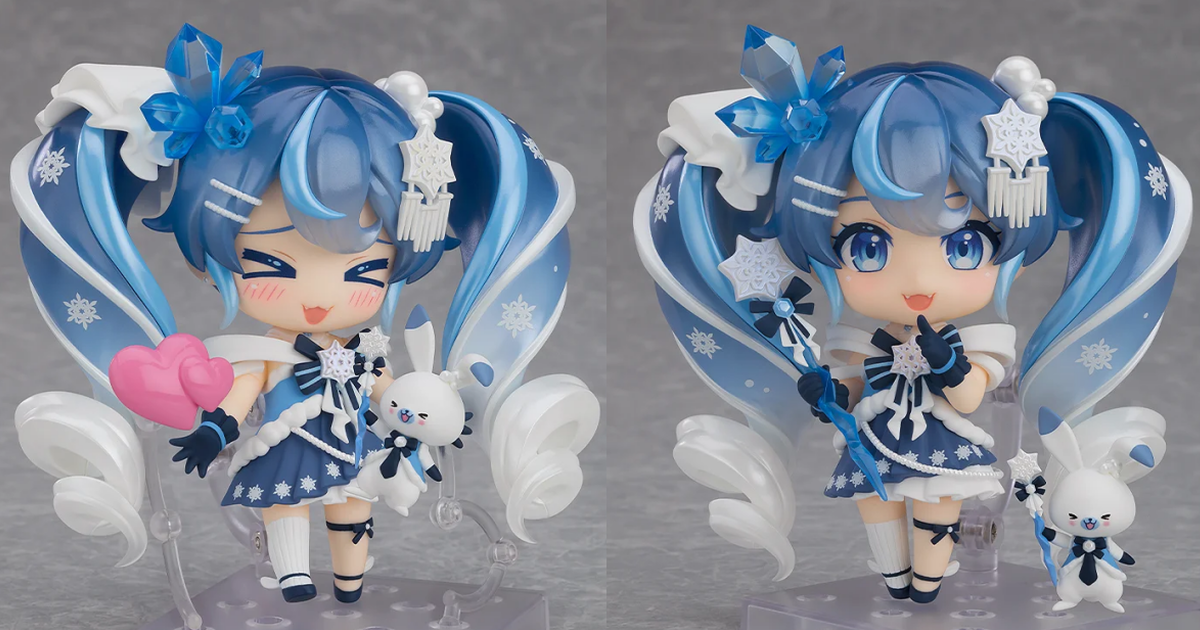 雪ミク2025『ねんどろいど 雪ミク Crystal Snow Ver.』きらきら輝く