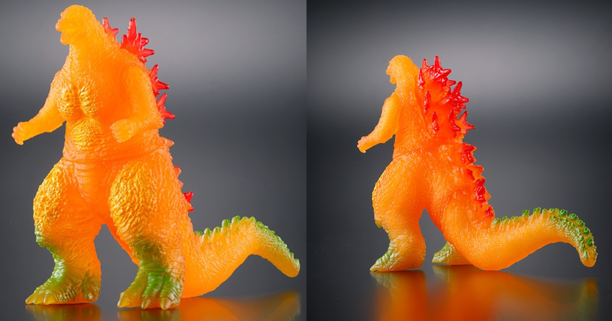 バンダイ怪獣ソフビ『JAPAN GODZILLA ゴジラ(2023) 紅葉カラー』秋の