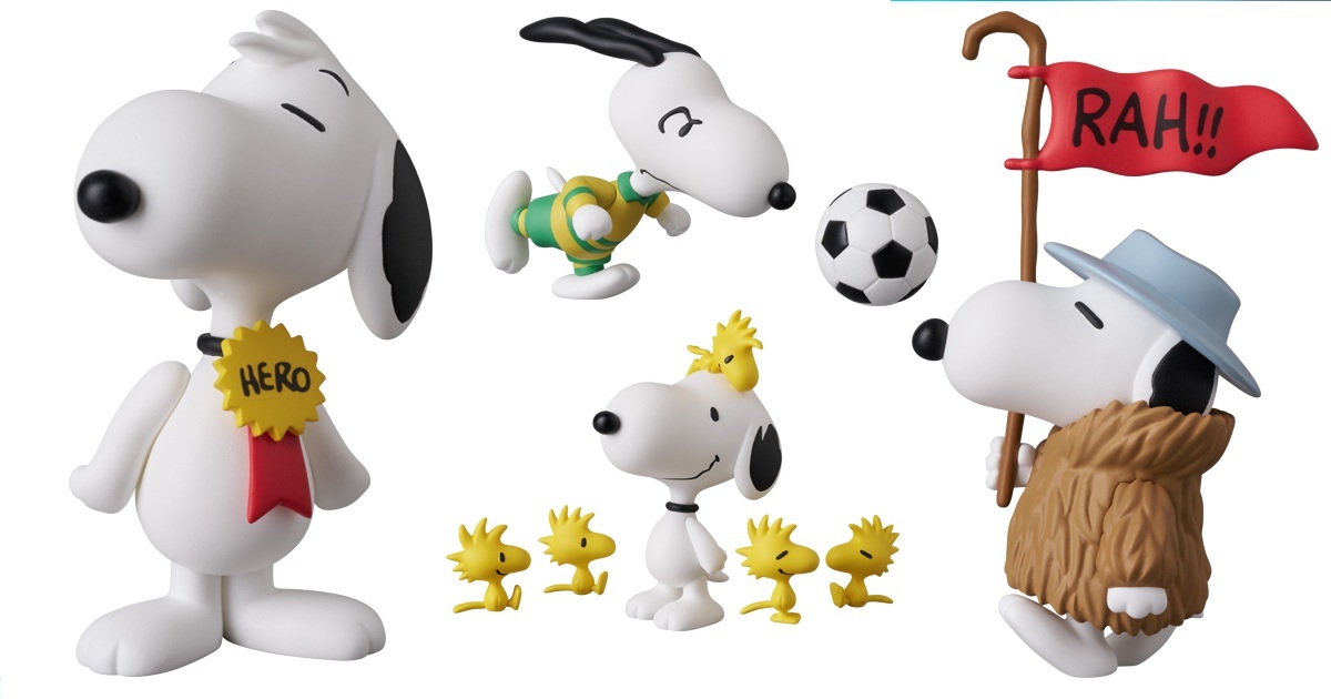 メディコム・トイ『UDF PEANUTS SERIES 19』サッカー選手スヌーピーや