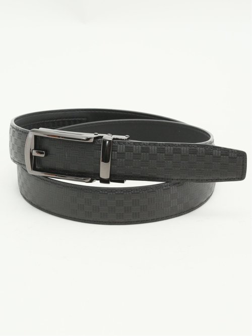 アジャストフリー 市松型押しベルト(Other 05黒): ベルト | TAKA-Q