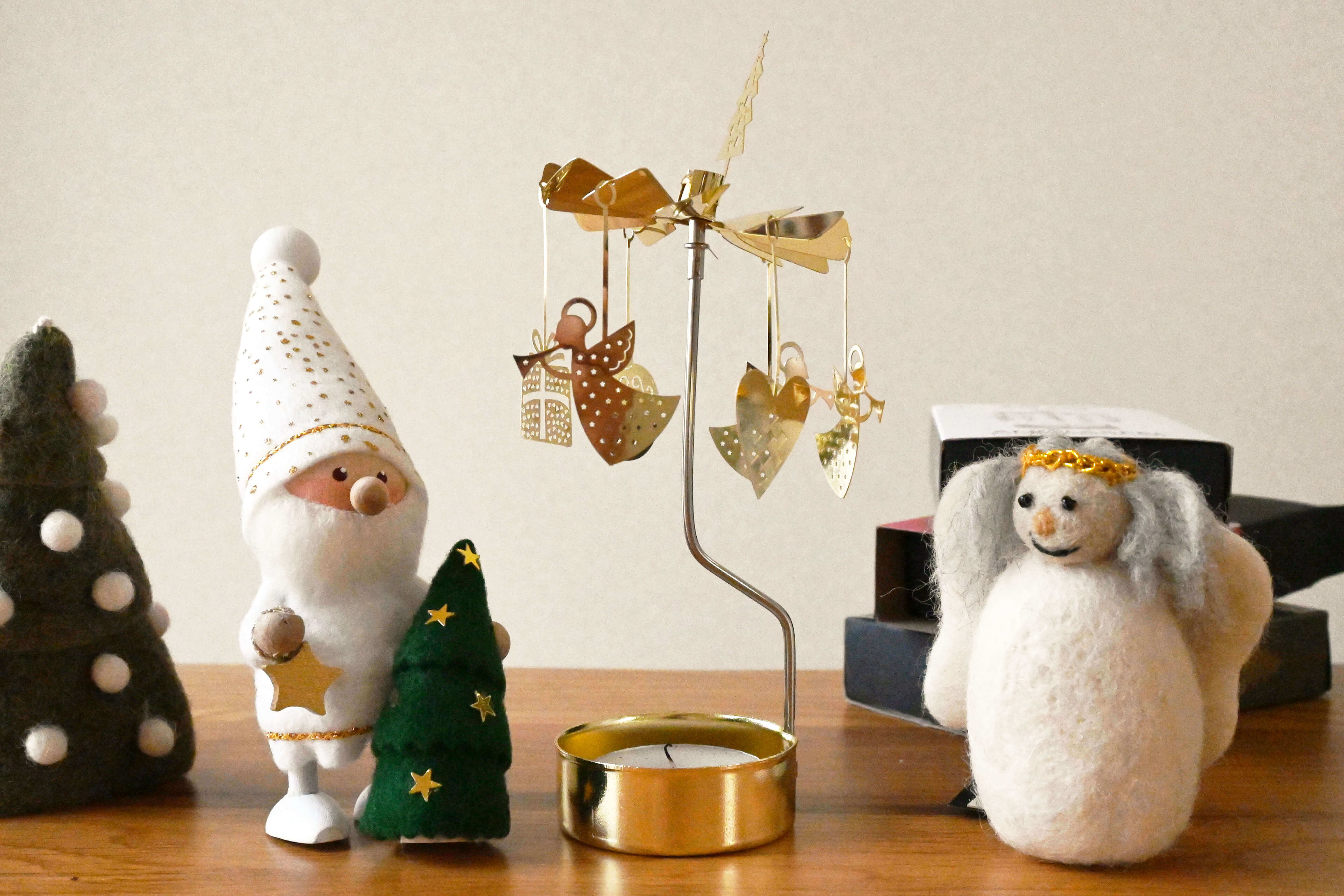 ロータリーキャンドルホルダー クリスマスノエル ゴールド (ロータリー