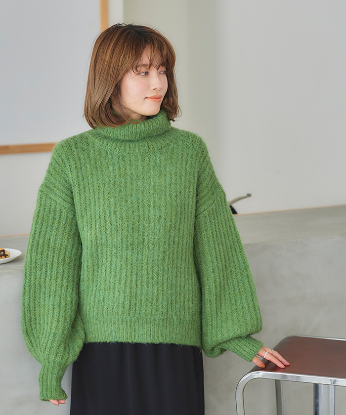 タートルネックゆるニット | titivate