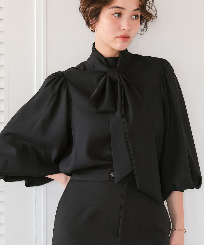 リボンボウタイブラウス | titivate