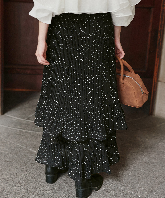 リリープリーツティアードスカート | titivate