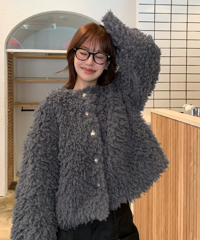 中綿キルティングプードルフェイクファージャケット | titivate