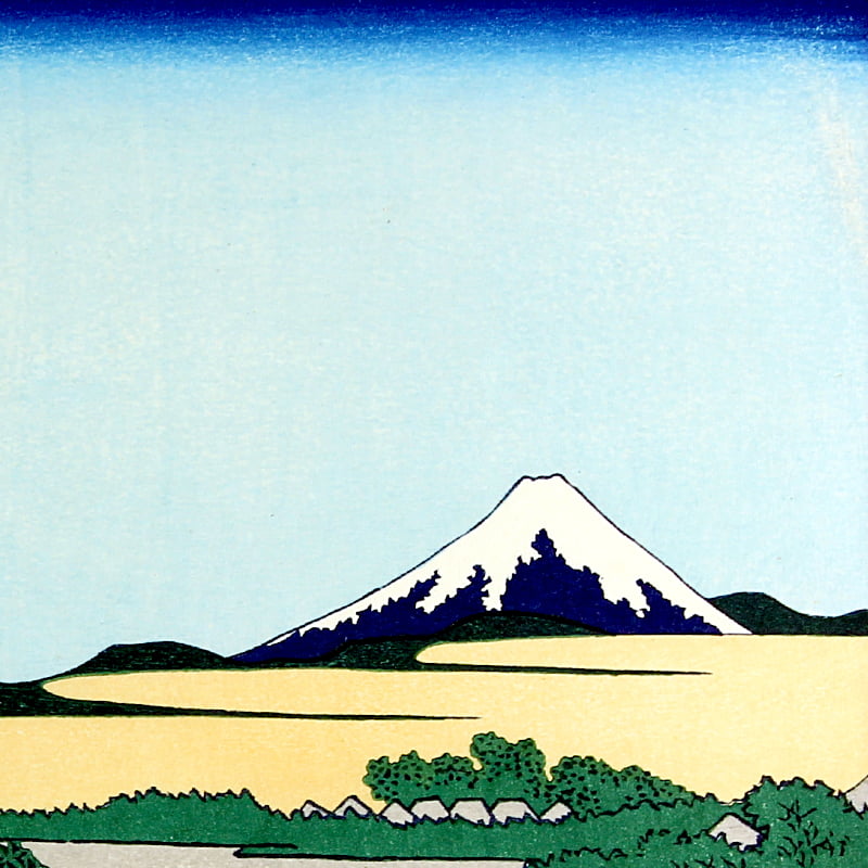 富嶽三十六景 隠田の水車｜葛飾北斎【富士山世界文化遺産登録10周年