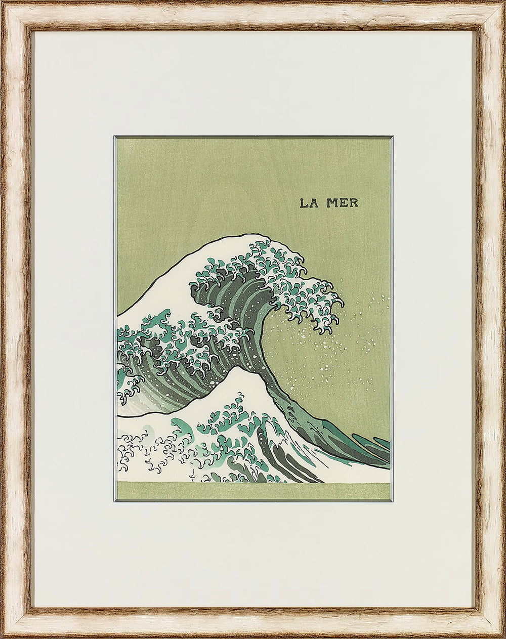 LA MER』オーケストラスコア 初版表紙 浮世絵木版画【白色額】｜浮世絵工房