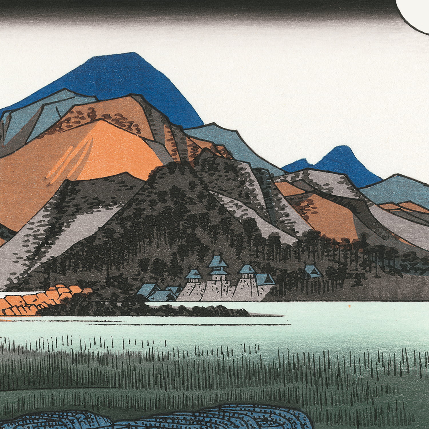 歌川広重「東海道五十三次 小田原 酒匂川」浮世絵木版画｜浮世絵工房