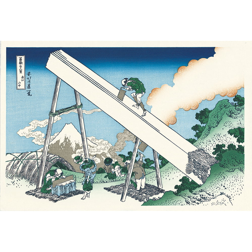葛飾北斎「富嶽三十六景 遠江山中」浮世絵木版画｜浮世絵工房