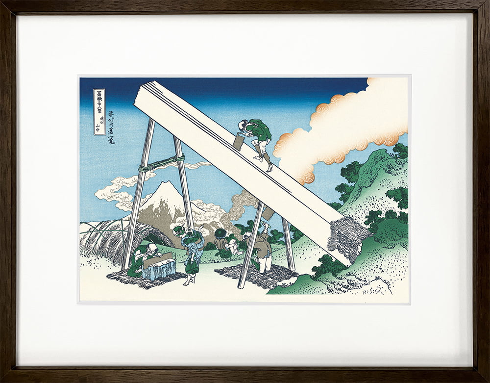 葛飾北斎「富嶽三十六景 遠江山中」浮世絵木版画｜浮世絵工房