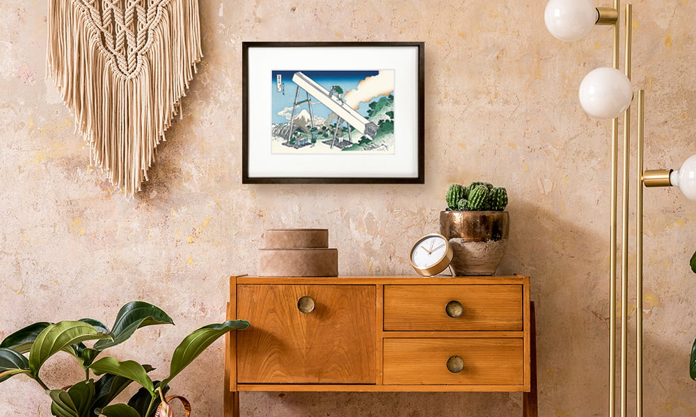 葛飾北斎「富嶽三十六景 遠江山中」浮世絵木版画｜浮世絵工房