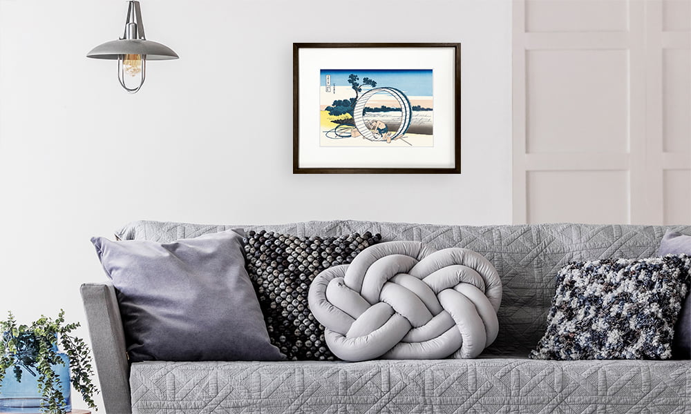 葛飾北斎「富嶽三十六景 尾州不二見原」浮世絵木版画｜浮世絵工房