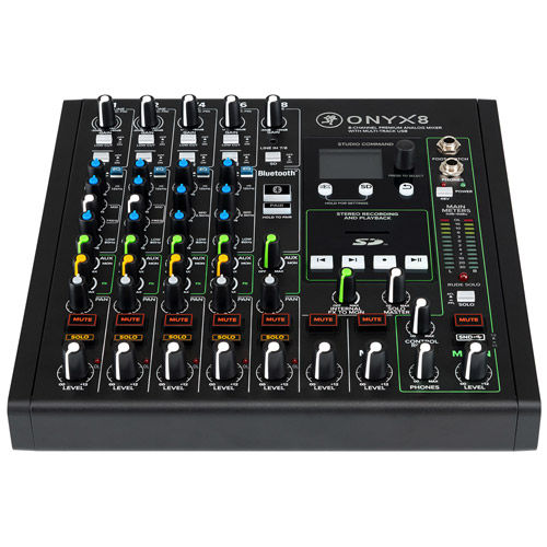 Mackie 8-Channel Premium Analog Mixer with Multi-Track USB