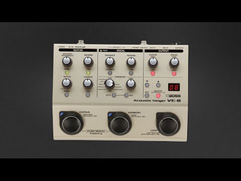 Boss VE-8 Acoustic Singer Effects Processor Pedal | Sweetwater