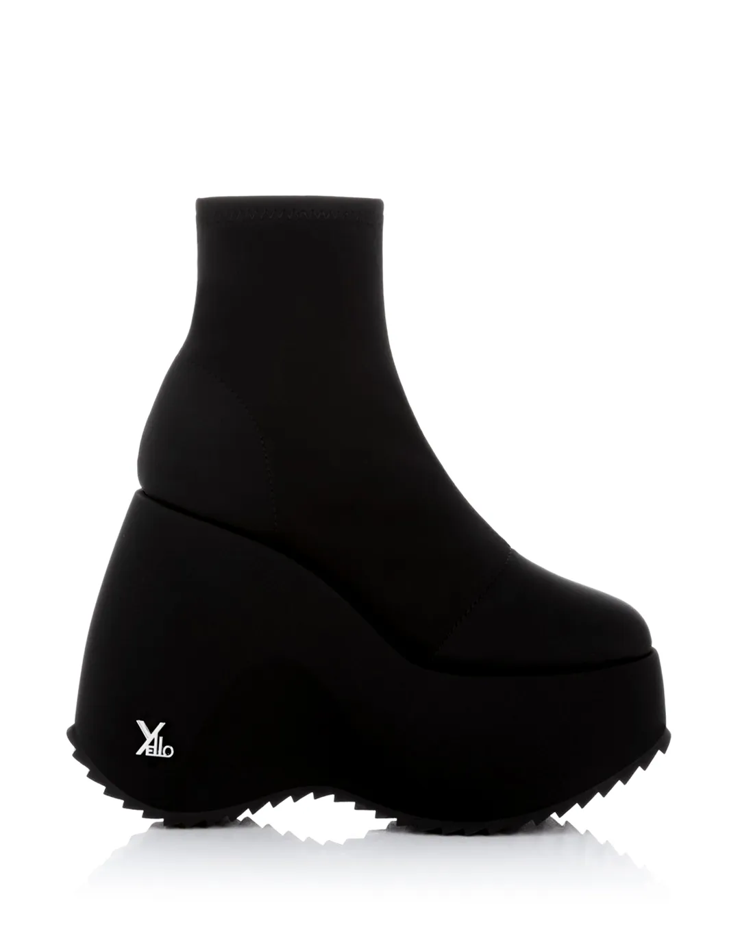 YELLO / TOKYO BLACK MID SNEAKER LONG BOOTS 2024