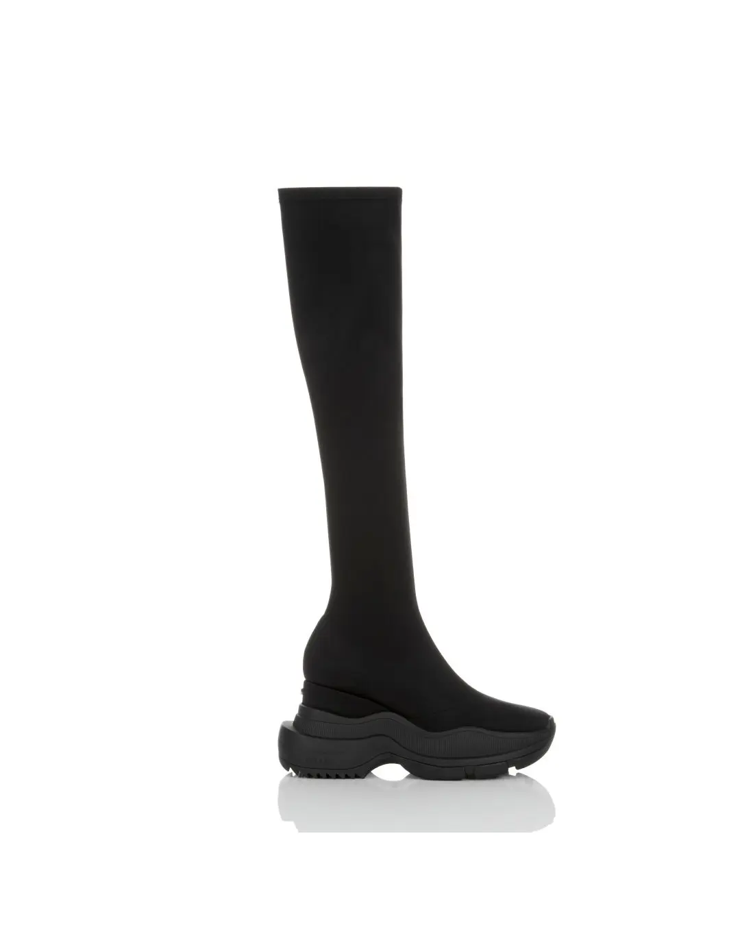 YELLO / TOKYO BLACK MID SNEAKER LONG BOOTS 2024