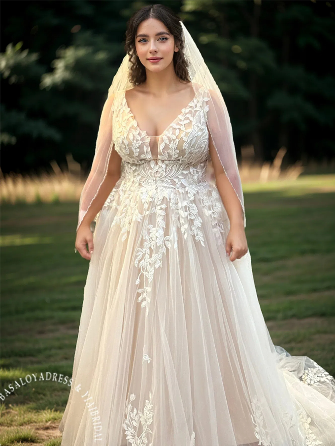 ボヘミアン チャーミング ウェディングドレス RSW1878 エレガントな A