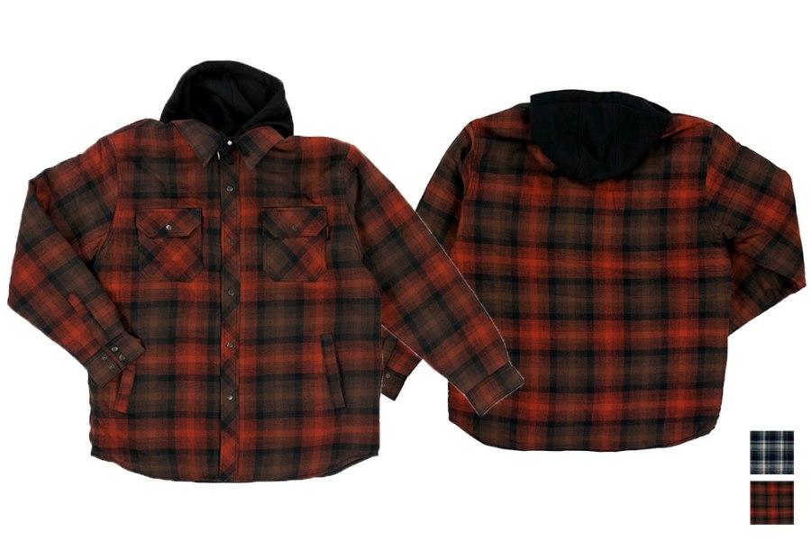 Tough Duck Fooler Front Quilt Lined Flannel Hooded Shirt | Zip's