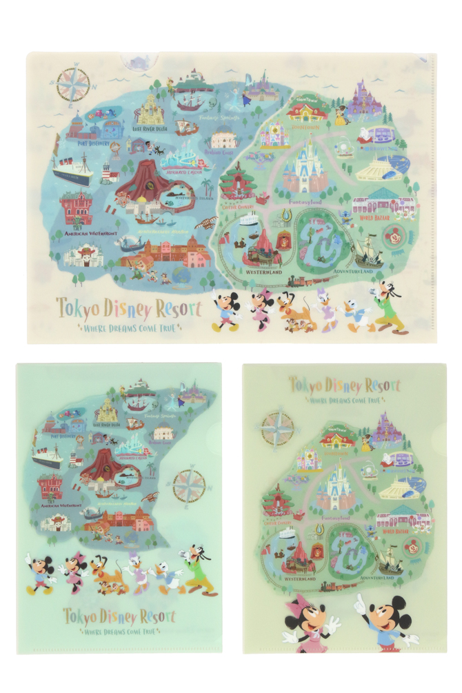 新エリアを含む「パークのマップ」をモチーフにしたグッズが発売