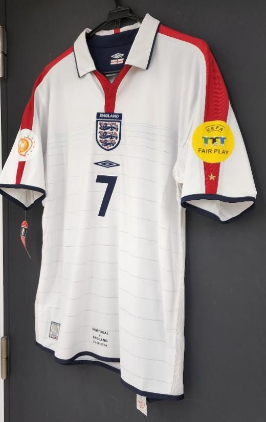 イングランド（H) EURO 2004 ベッカム＃7 マッチデイ付 ＆ EURO